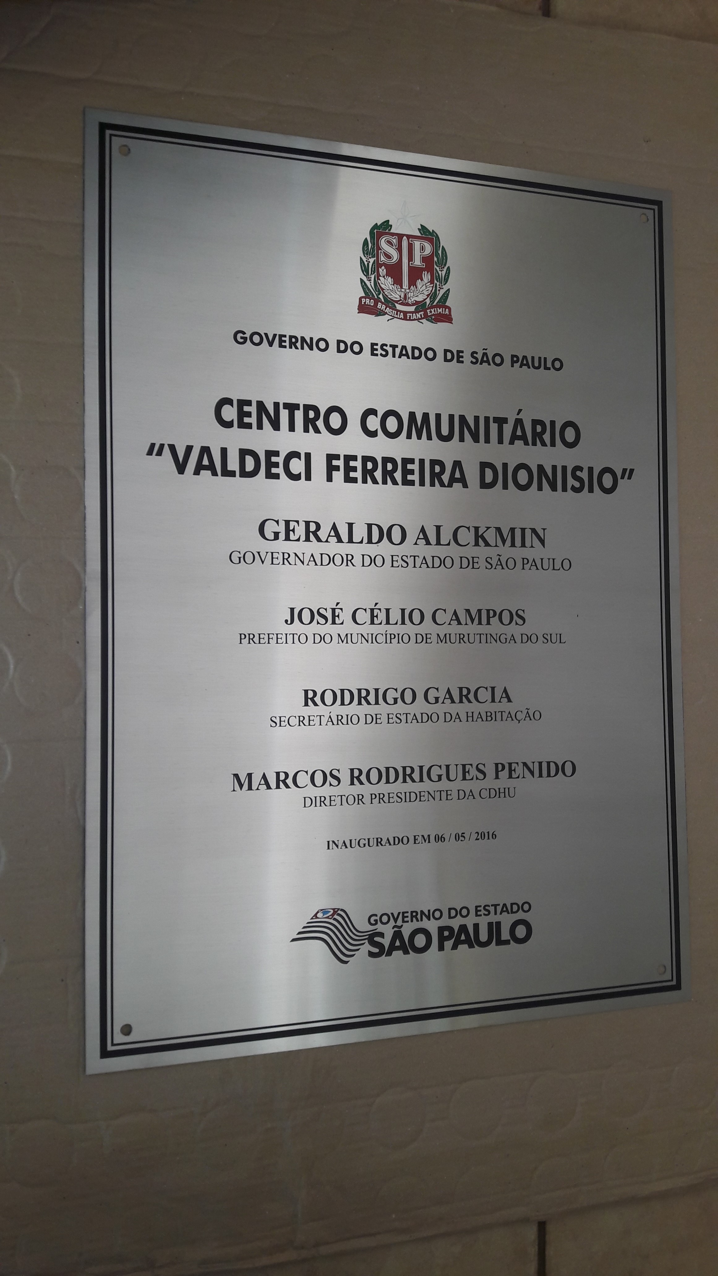 Placa de A�o Inox