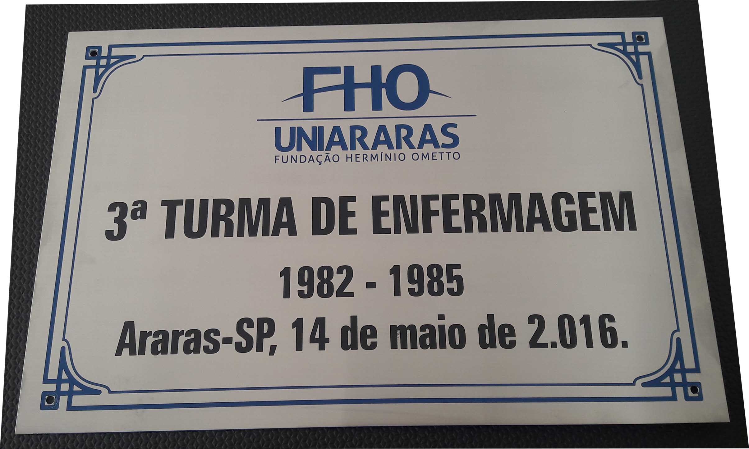 Placa de A�o Inox