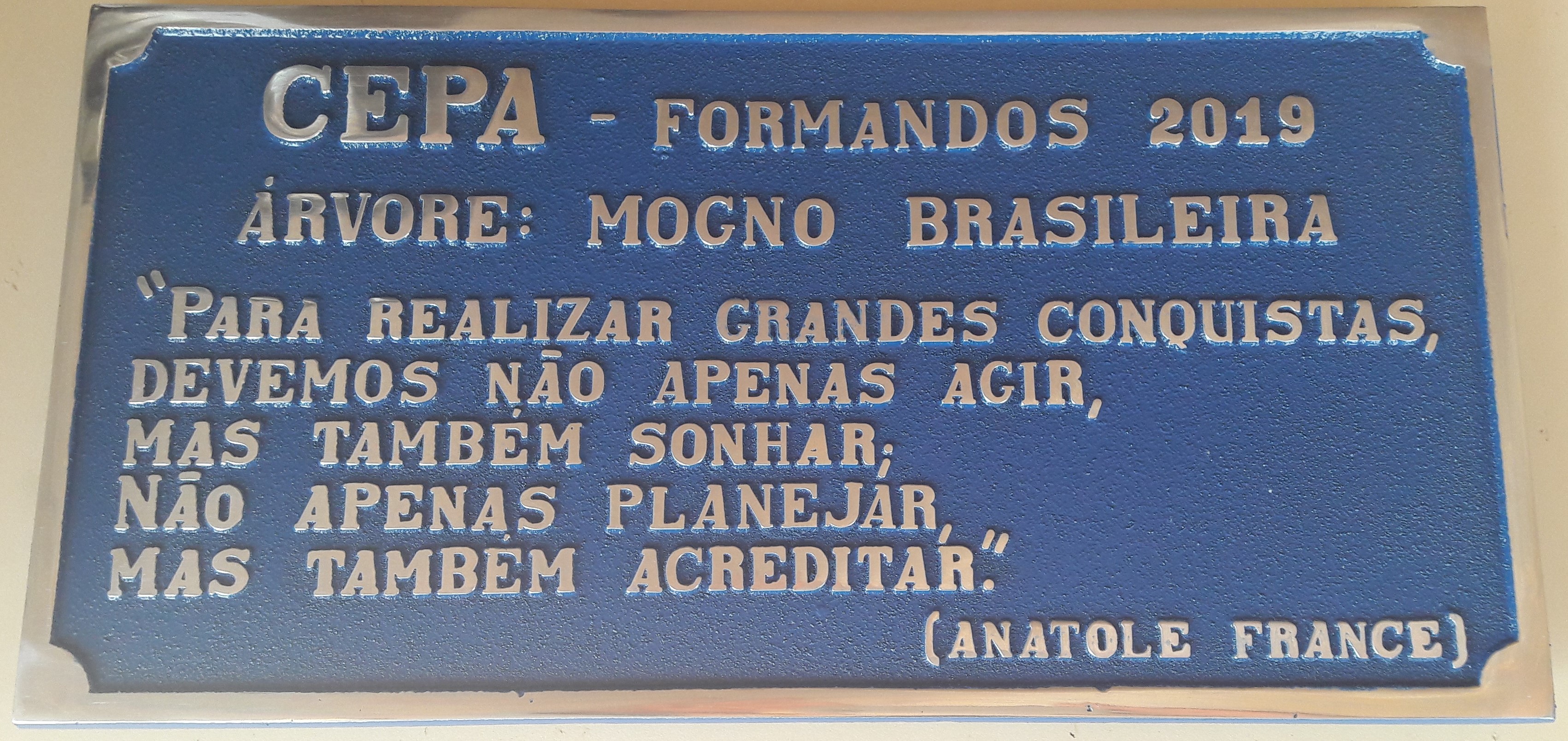 PLACA DE ALUMNIO FUNDIDO