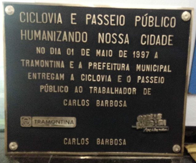 Placa de Bronze Fundido