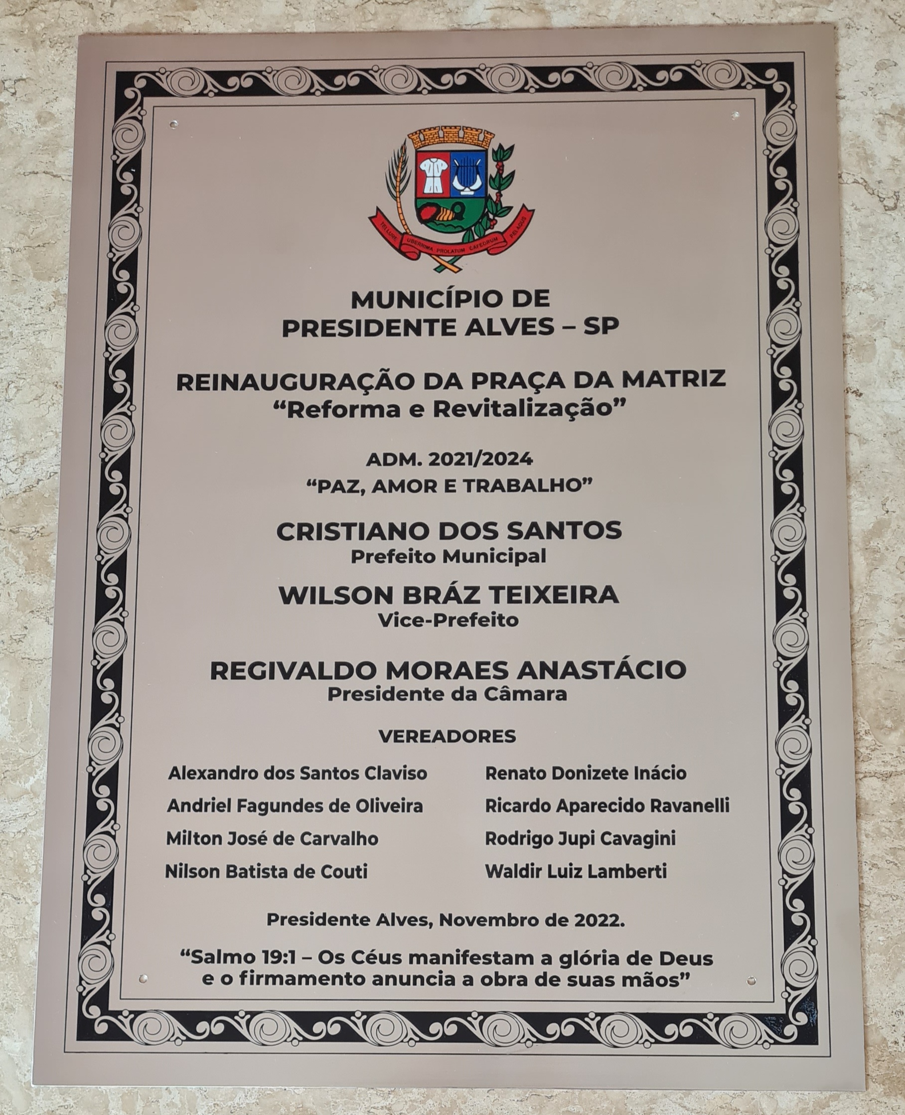 Placa de A�o Inox