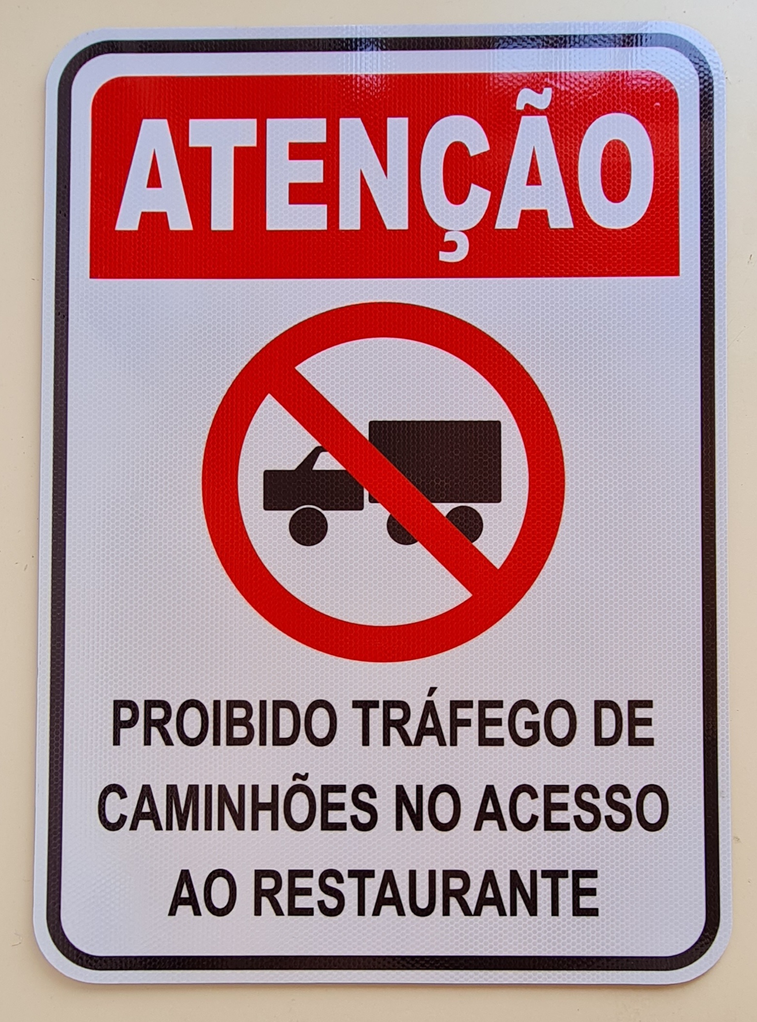 Placa de Regulamenta��o