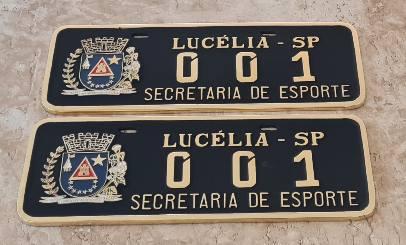 Placa de Bronze Fundido